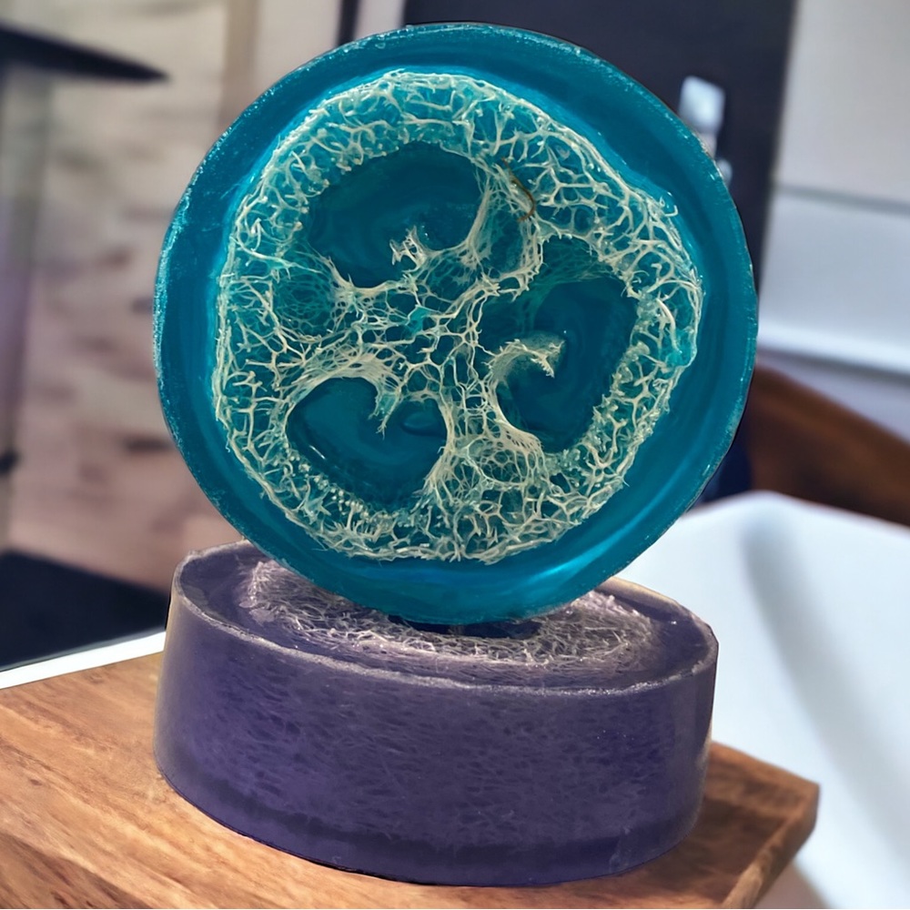 2 loofa soaps